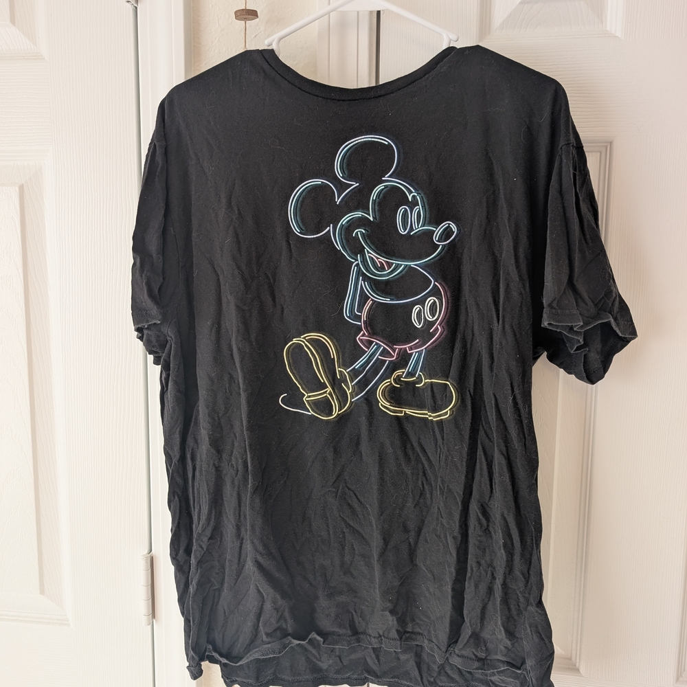 Disney Black Mickey Mouse Short Sleeve Tee
